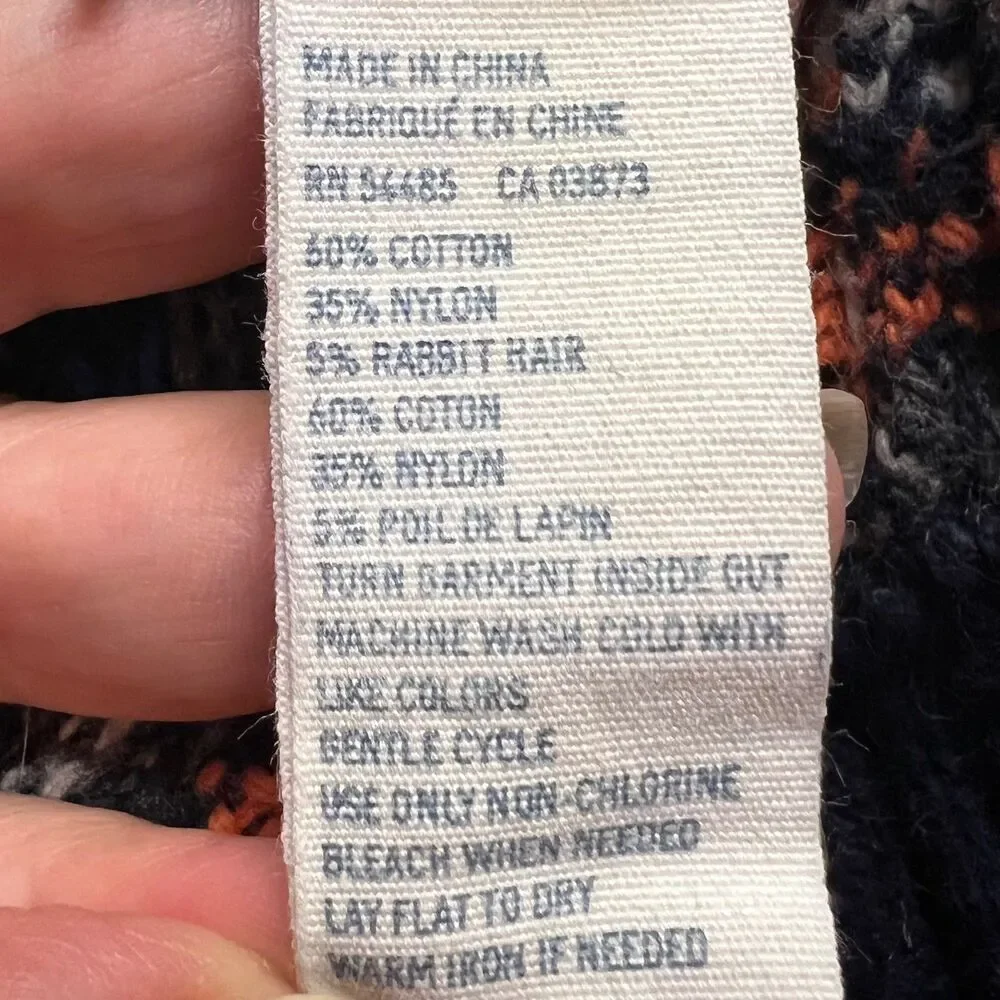 American Eagle Outfitters Men's Sweater Fair Isle Pattern Crew Neck Pullover XL